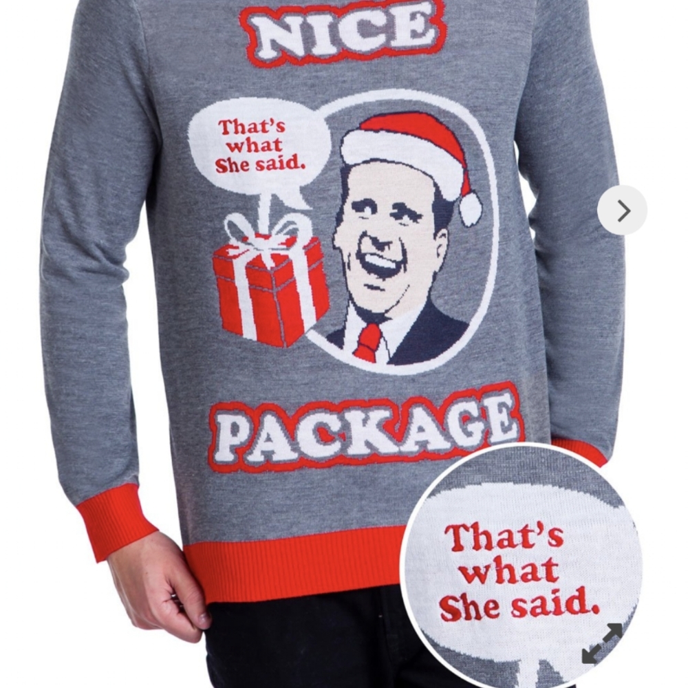 Men's Ugly Christmas Sweater - That's What She Said